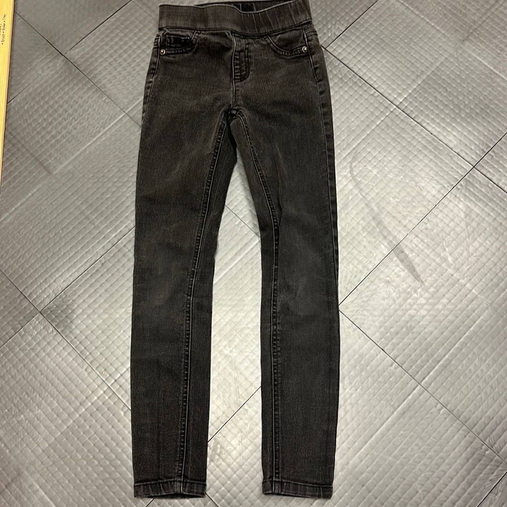 JUSTICE GIRLS 8 SLIM LEGGING JEANS BLACK